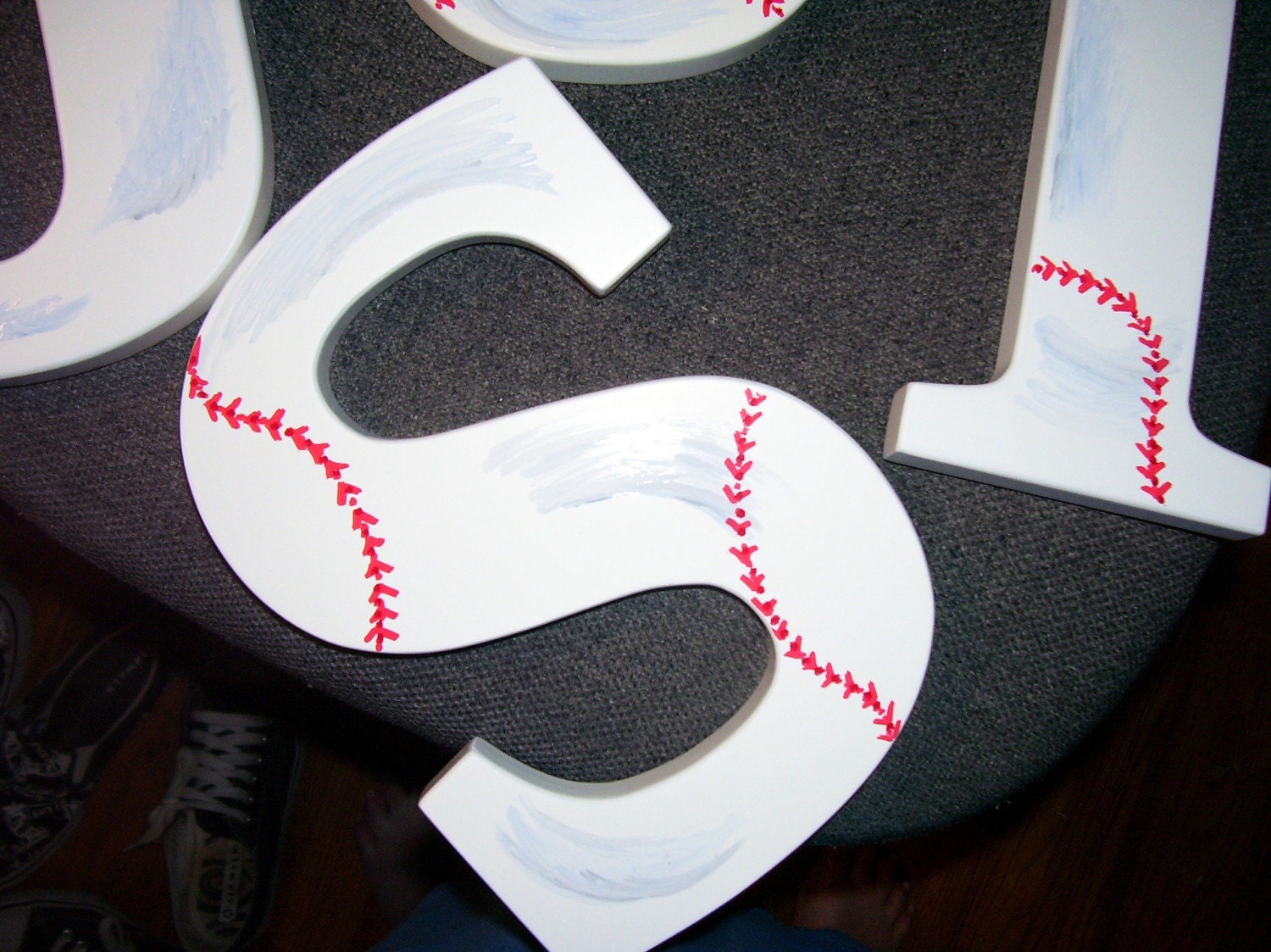 Letters - Handpainted - Baseball
