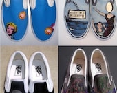 HANDPAINTED Custom vans shoes- Design your own pair