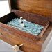 wood swans automaton in wooden ganesha box