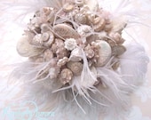 Made to Order Custom Details Bridal Bouquet and Bridesmaids of Shells (Blush Island and Hinewai). DEPOSIT