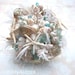 Made to Order Custom Details Bridal Bouquet of Shells (Blushing Aqua Island Style). FULL PAYMENT