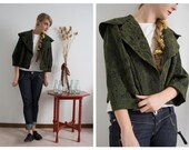 Oriental cropped cape swing jacket 50s inspired, Limited Edition