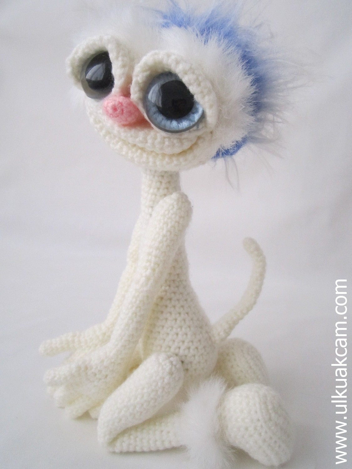 Amigurumi 5 ways jointed Miss Funny - OOAK Art Doll
