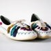 UNREAL 80s L.J. Simone Native American Aztec Magenta Purple Mustard Teal Tassel Leather Suede Oxfords Flats 8, 8.5