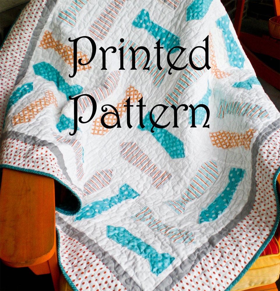Handsome Little Man Neck Tie Quilt (PRINTED Pattern)