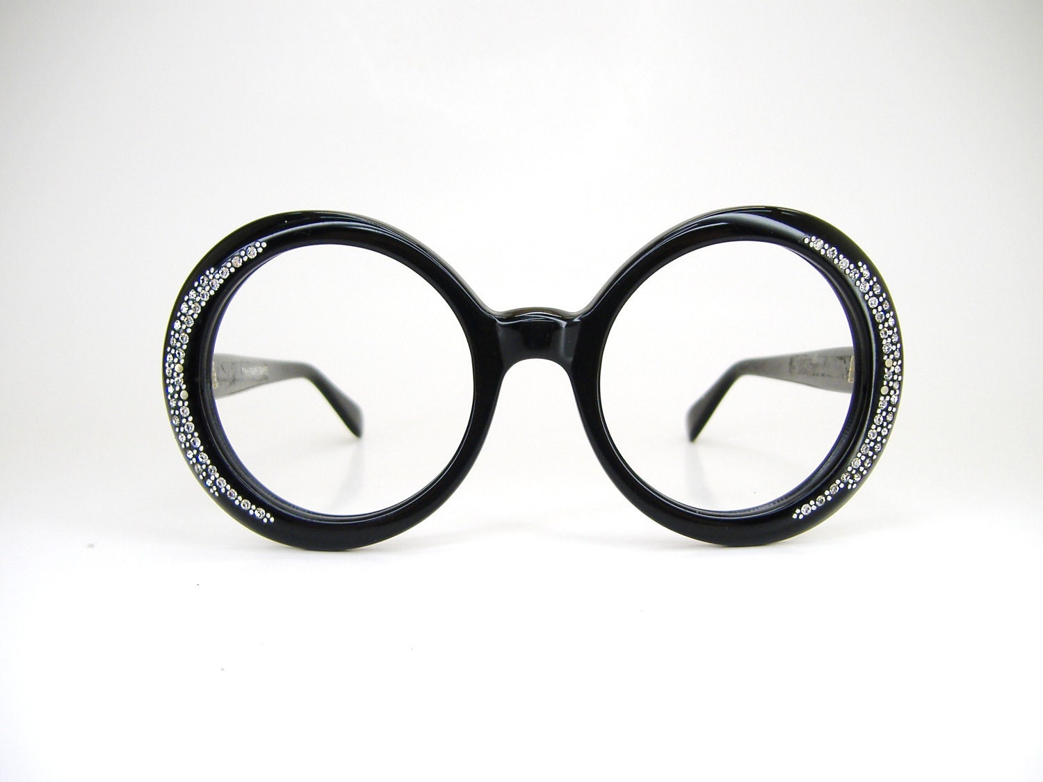 Vintage 50s Round Cat Eye Sunglasses or Eyeglasses Frame NOS