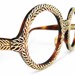 RESERVED Vintage French 60s Round Eyeglasses Frame