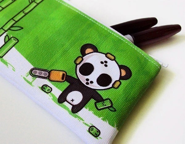 Small Killer Panda Zipper Pouch