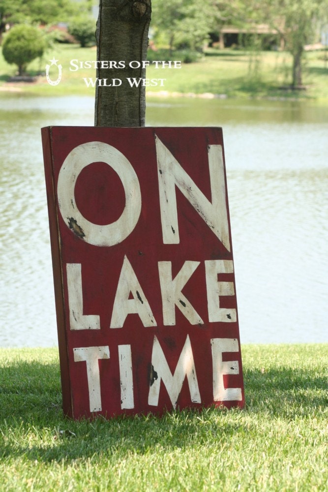 Handpainted Distressed Sign