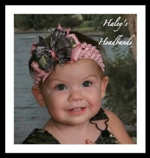 Pink Camo Bow