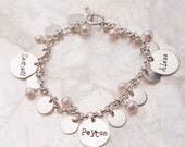 Mother Charm Bracelet, Personalized Charm Bracelet, Custom Charm Bracelets