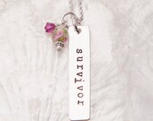 Survivor Necklace, Breast Cancer Jewelry, Breast Cancer Awareness Jewelry, Infertility Necklace