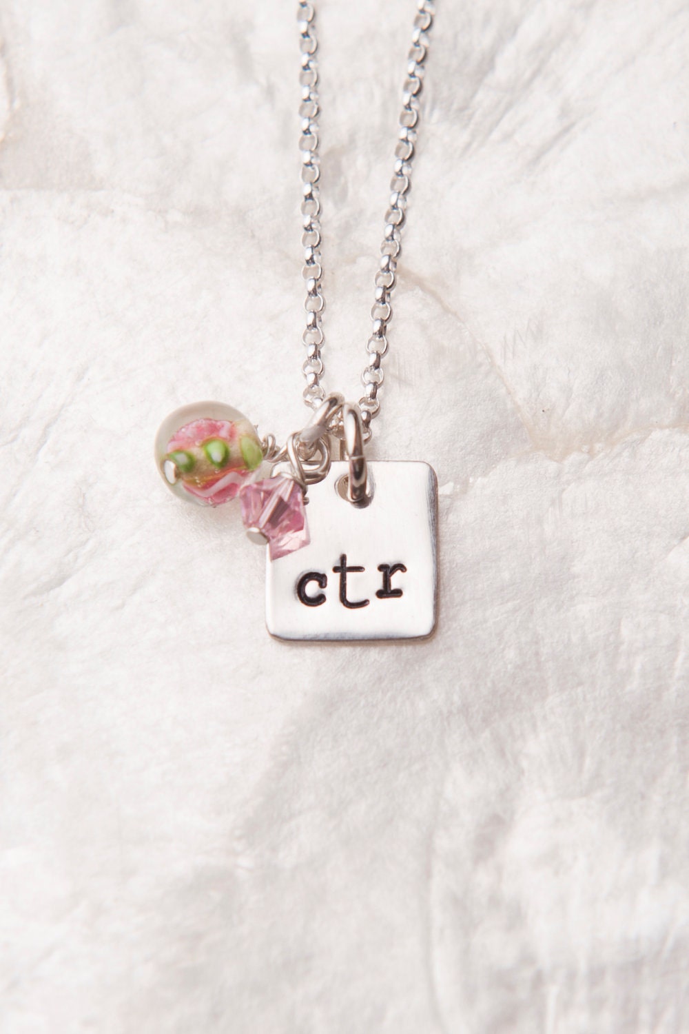 CTR Necklace, Choose the right Jewelry, Christian Necklace, Baptism Necklace, First Communion Gifts