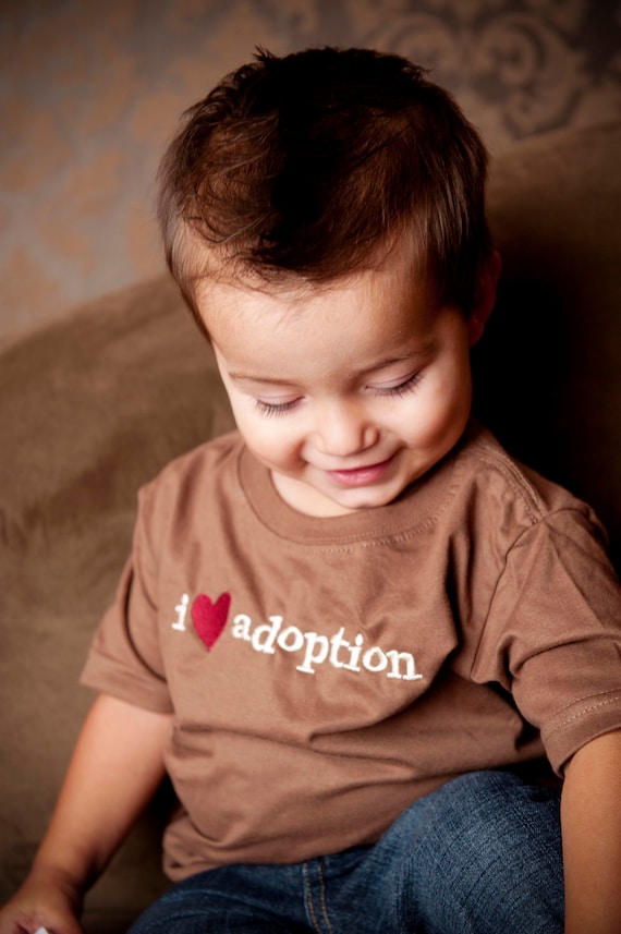 I Heart Adoption Shirt (4T), Adoptions Gifts, Adoption T-Shirts, Birth Mother Gifts, Toddler Adoption T-Shirts