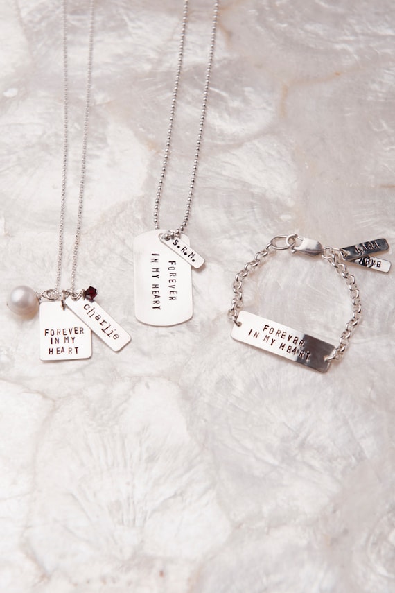 Forever in My Heart, Birth Parent Jewelry, Remembrance Jewelry, Bereavement Jewelry, Adoption Gifts, Forever in My Heart Necklace, Baby Gift
