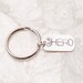 Our Hero, Personalized Dog Tag Keychain, Keychain Gifts, Dog Tag Keychain, For Our Hero, Customized Keychains