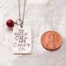 Keep Calm and Carry On Necklace, Hand Stamped Silver Jewelry, I Can Do Hard Things Necklace, Stamped Charm, Adoption Jewelry