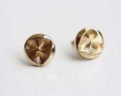 Vintage Gold Disc Studs