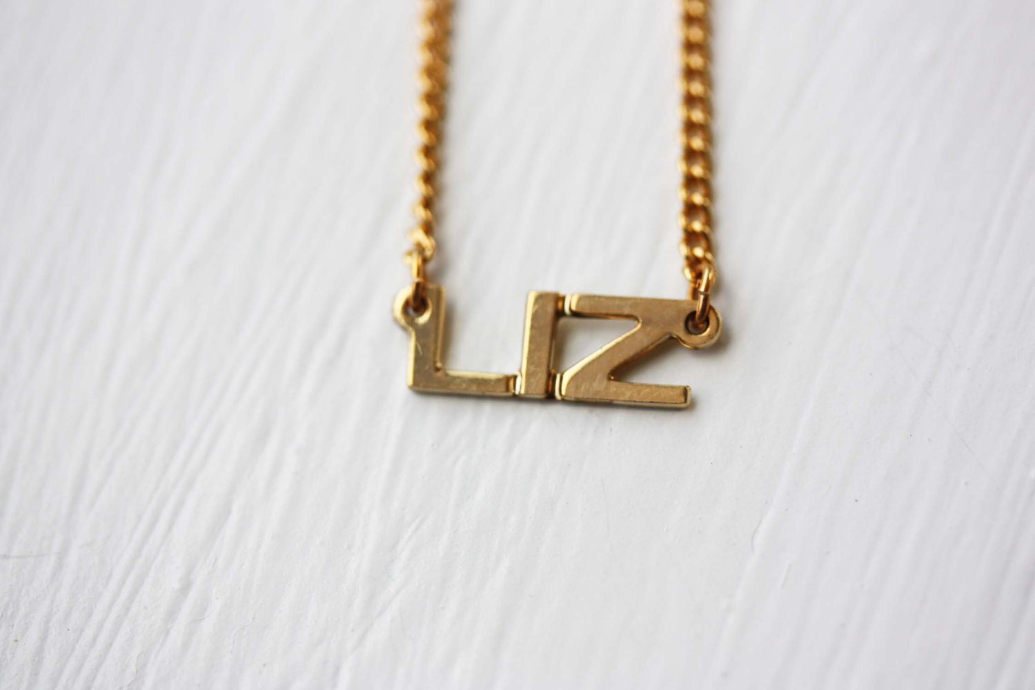 Vintage Name Necklace - Liz