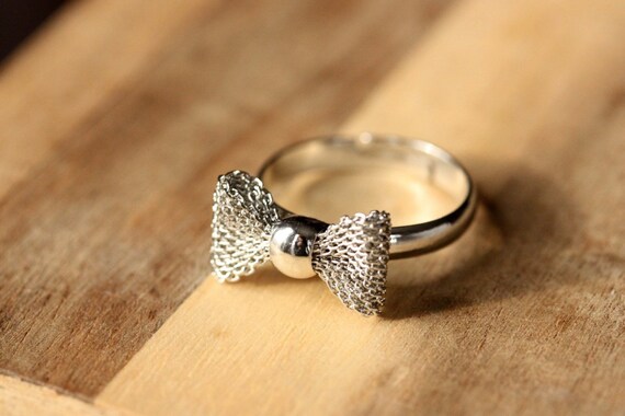 Silver Bow Ring