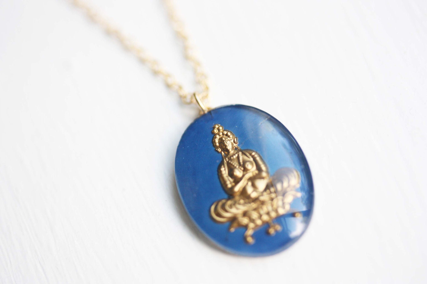 Buddha Necklace on Blue Buddha Necklace By Diamentdesigns On Etsy