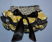 Sassy Fancy Ruffle Panty, Sweet Ruffle Pants, Ruffle Bloomers, Michael Miller Citron Daisy Flower