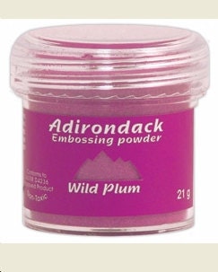 Wild Plum Embossing Powder, Adirondack Embossing Powder by Ranger, 1 oz Jar