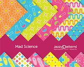 Mad Science digital paper pack for scrapbooking DP041 instant download