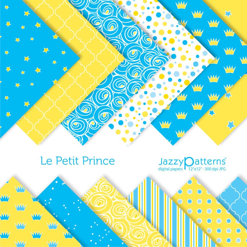 Le Petit Prince digital scrapbooking paper pack DP094 instant download