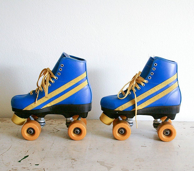 Vintage 1970s Roller Skates - Women's Size 8
