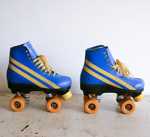 Vintage 1970s Roller Skates - Women's Size 8