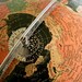 Vintage Black Oceans Globe - 1960 Replogle Starlight Globe