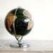 Vintage Black Oceans Globe - 1960 Replogle Starlight Globe