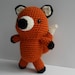 Amigurumi Crochet Fox Plush Toy