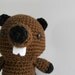 Amigurumi Crochet Beaver Plush Toy
