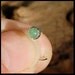 Nose Stud / Nose Screw / 3mm Aventurine in Sterling Silver Serrated Bezel - L or Screw End CUSTOMIZE