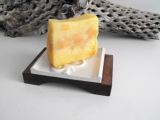 Wood and Tile Handcrafted Soap Dish