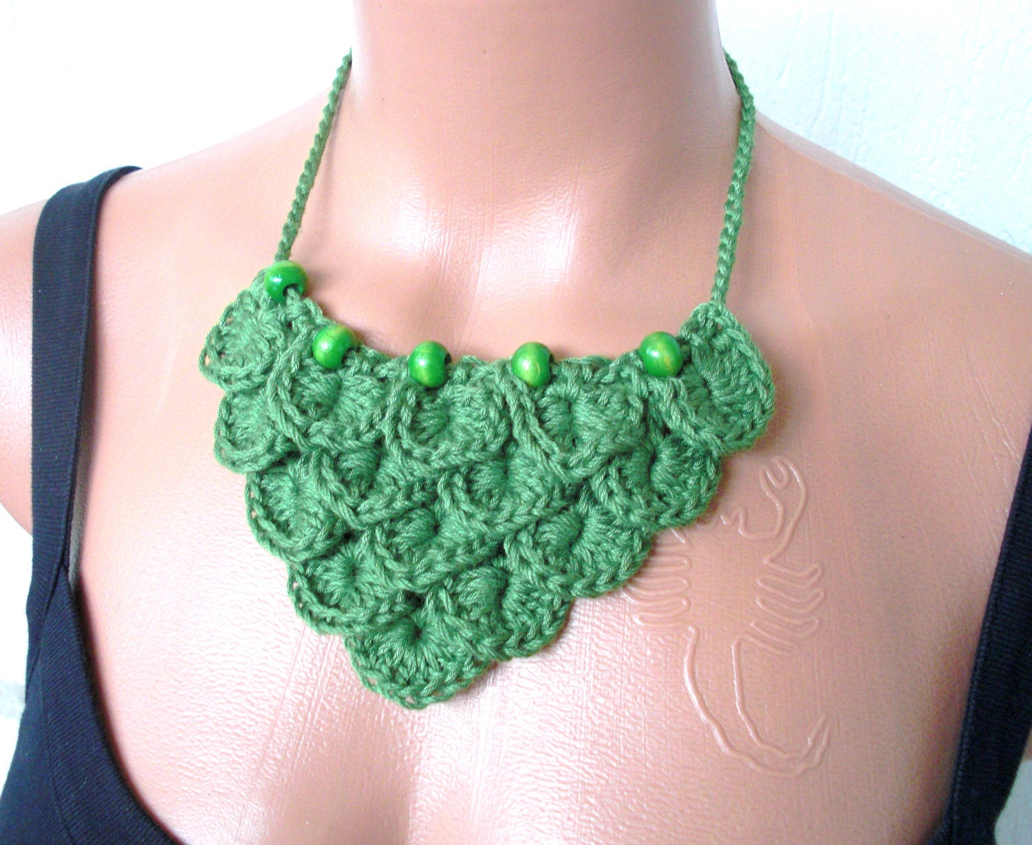 Collar Necklace -Crochet Collar  Necklace Spring Fashion Accessories Mothers Day Gift Old Fashioned Victorian Lace Collar  Vintage Look