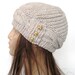 Hand Knit Hat- Cloche Hat in wheat Beige Womens cable knit Hat Fall Autumn Winter Accessories Fashion Hat
