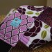 Camera Strap Reversible Lens Cap Pocket Lilac and Plum Floral