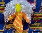 Muse Doll for NaNoWriMo Writers - Xavychup Muse Doll - Primitive Handmade Cloth Goddess - Spirit - Voodoo Doll --- FREE SHIPPING in the USA