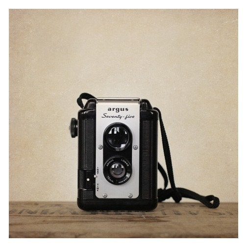 Vintage Camera Wall Art - Argus 75 - 8x8 Fine Art Photograph - Minimalist, Masculine Art - Vintage Love