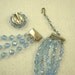 RESERVED FOR WISHINME - Vintage Blue Aurora Borealis Crystals Parure Set