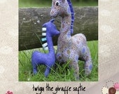 Twiga Giraffe Softie Pattern and tag chew toy by Paula Storm Designs