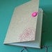 Bakers Twine Letterpress Peony Flower Journal Notebook
