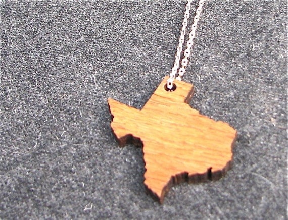 Bamboo Texas Pendant Necklace