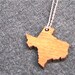 Bamboo Texas Pendant Necklace