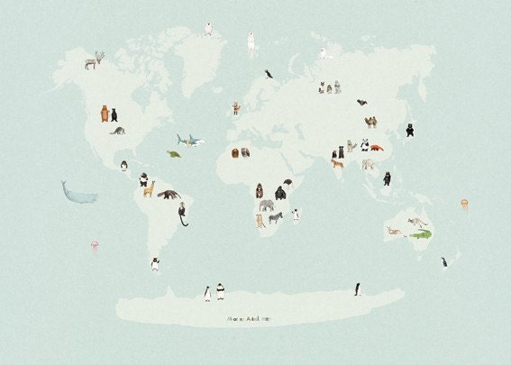 Animal World Map