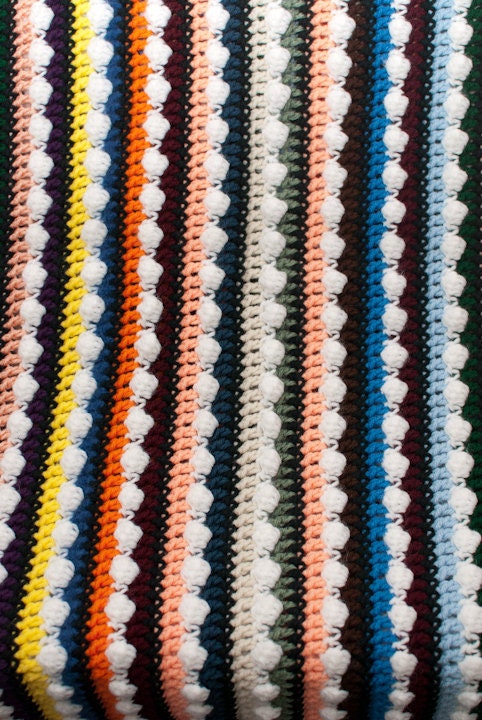 Bright, Colorful, Large Afghan