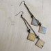 Rustic Copper Square and Pyrite Dangles